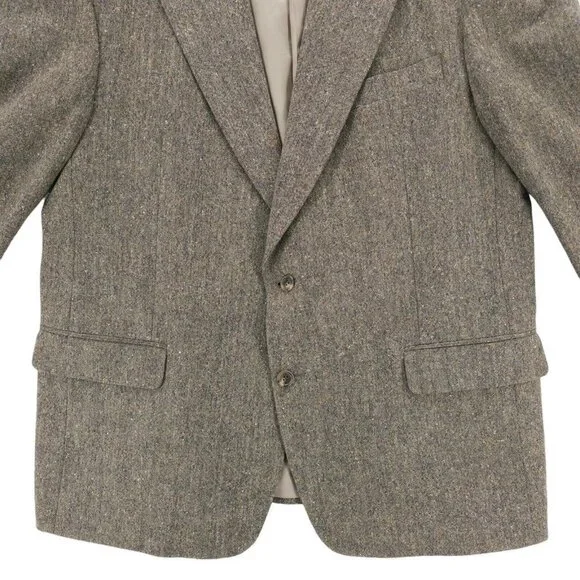 Today's Man Lanificio Di Pray 100% Lambs Wool Blazer Speckled Size 46R